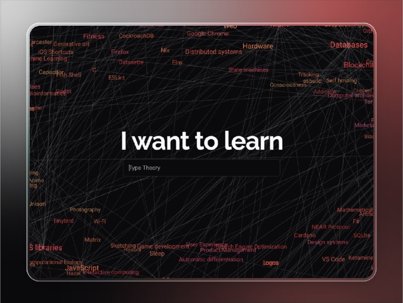 📣 Learning Anything | 开源学习资源图谱，让学习路径一目了然🖼 标签：#LearningAnything #学习资源 #知识图谱 #学习 #图谱 #AI📱 简介：Learning Anything 是一个由社区维护的 开源学习资源聚合平台，在 GitHub 上拥有超过 16,000⭐️