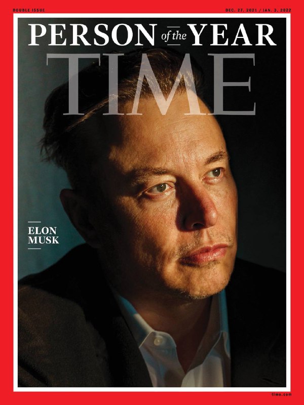 Time官方发推：美国 SpaceX 公司创始人、特斯拉 CEO 埃隆・马斯克 被评为 “#2021年度风云人物 ”-------------------------------🏠 频道 @jianjiaoPD🎩 讨论组 @jianjiaoQUNTime官方发推：美国 SpaceX 公司创始人、特斯拉 CEO 埃隆・马斯克 被评为 “#2021年度风云人物 ”-------------------------------🏠 频道 @jianjiaoPD🎩 讨论组 @jianjiaoQUN