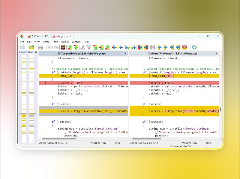 📣 WinMerge | 免费开源文件与文件夹差异对比工具（Windows）🖼 标签：#WinMerge #文件对比 #文本内容比对 #文本 #Windows软件📱 简介：在工作与学习中，我们常常需要对比文档、表格或代码的细微差异，手动比对既耗时又容易出错