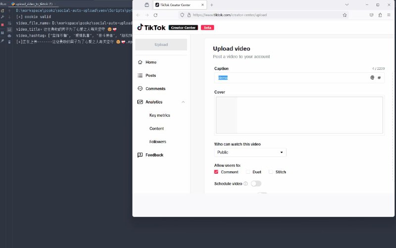💯 免费开源神器 ▎自动化上传视频到社交媒体：抖音 😗、小红书 👽、视频号 😍、Tiktok 、youtube、Bilibili✨➖➖➖➖➖➖➖➖➖😹【项目支持功能】：中国社交媒体平台： ⏺ 抖音 ⏺视频号 ⏺ 哔哩哔哩 ⏺小红书国外社交媒体：  ⏺tiktok➖➖➖➖➖➖➖➖➖😶【适用平台/兼容性能】：⏺Windows（Python）➖➖➖➖➖➖➖➖➖ 🔄【文件下载】： ⭐️『Social-Auto-Upload』📶（后续软件更新时前往仓库自行下载）➖➖➖➖➖➖➖➖➖👁  『项目部署教程』🎓『Social-Auto-upload项目仓库地址』➖➖➖➖➖➖➖➖➖👍关键词搜索标签：#GitHub #小红书 #bilibili  #抖音 #一键发布工具 #短视频 #工具 👻 订阅频道   👍点赞川普  💬 投稿