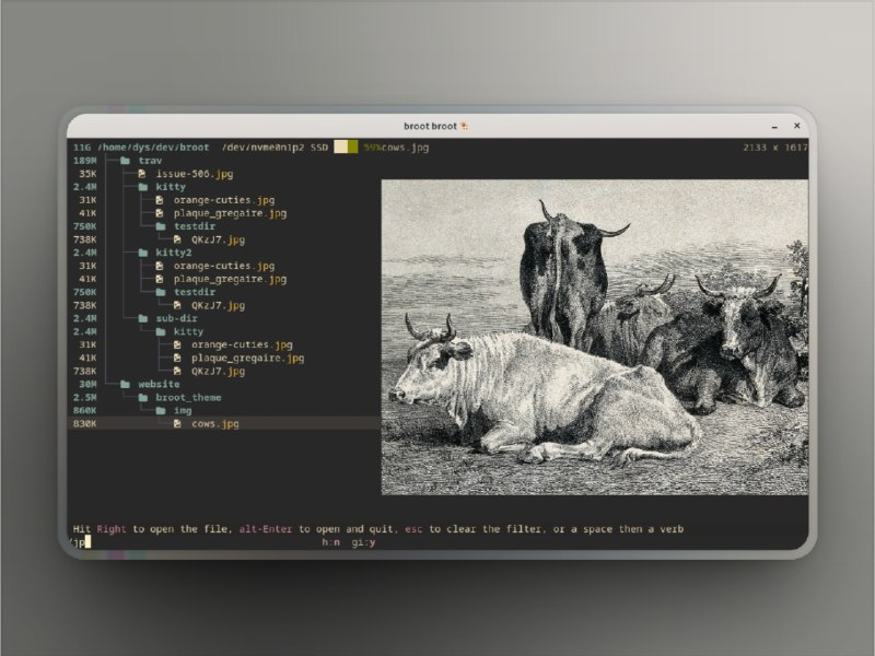 👥 Broot | 终端里的智能目录浏览器　在终端里用 ls、tree 看文件没问题，但一旦面对大型项目就力不从心了