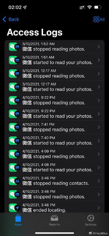🔥#微信 在后台私自读取用户相册上了微博热搜，但通过博主发的图片，不止有微信，还有QQ，淘宝这些APP🔍点我查看更多详细内容🔥#微信 在后台私自读取用户相册上了微博热搜，但通过博主发的图片，不止有微信，还有QQ，淘宝这些APP🔍点我查看更多详细内容