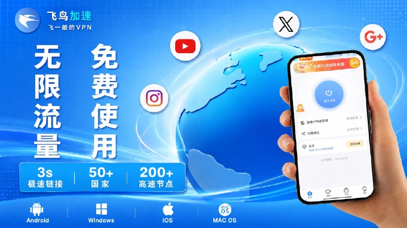 飞鸟加速器｜全球100+节点 | 5Gbps 高速线路 | 不限速不限流量 购买 🛒【立即体验】   🎊2026 热门备用网络工具   🎊出差、外区服务、海外平台访问都能用🔸全球 100+ 稳定节点，多端同时在线🔸最高 5Gbps 高速线路，不限速、不限流量🔸支持支付宝 / 微信 / USDT 支付，购买和续费都方便🔸支持 Windows / Android / iOS / Mac，手机电脑都能用🔸专业加密隧道，保护隐私，适合长期备用🔸官方自研 App，长期维护，有客服支持🛒 ➠【点击购买】🏦 ➠ 【TG官方客服】#广告