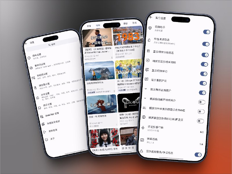 👥 PiliPlus | 第三方哔哩哔哩客户端，极致无广告体验　PiliPlus 基于 Flutter 开发，覆盖 Android、iOS、iPad、Windows 多端，整合了 直播、番剧、影视、分区 等全维度内容