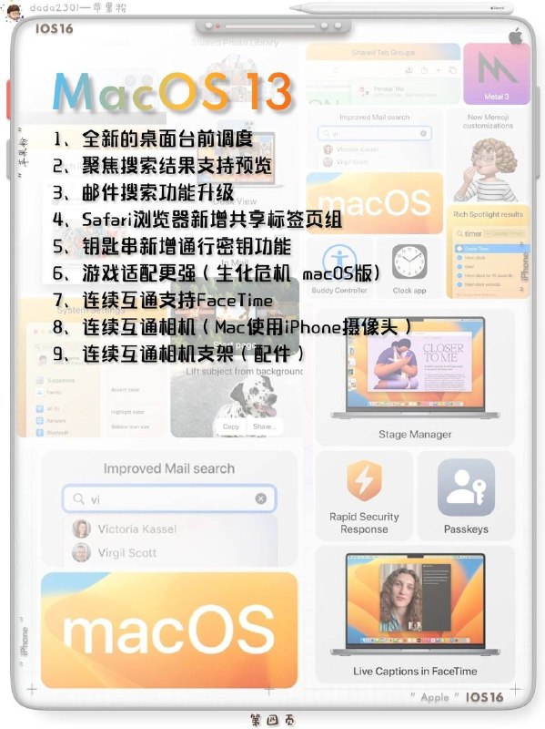 昨晚凌晨 #苹果WWDC2022 发布会有哪些信息值得我们关注的？🧑🏻‍🌾香秀从网上为大家搜集来的视频加图片的方式，视频相比较于图片，是对它更新内容的一个总结，详细🔎信息还是看图片比较全，你们可以结合着看👀，此为最全发布会文章概况，你值得一看👍🎓 #iOS16 系统可升级的手机型号汇总