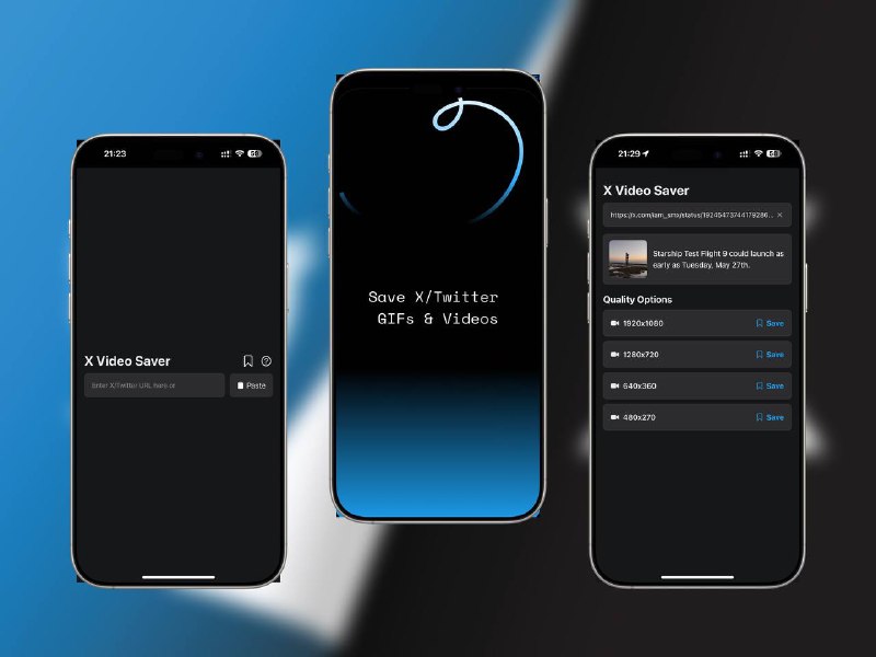 🔖 限免付费应用 | X/Twitter 视频下载：一键保存GIF和视频一款专为 X/Twitter 打造的 视频/GIF 保存工具，只需粘贴链接即可选择画质保存至设备，支持多分辨率选择，操作简单，速度飞快，隐私保护无广告，iOS 用户专属体验！☁️限免有时效性请注意时间☁️在购买界面中没有显示金额，说明就是免费的🎮设备需装有 iOS 15.1或更高版本(๑>◡<๑) 看到有趣视频却保存不了？快用它一键带走推文里的宝藏！🏬 X/Twitter视频下载标签：#X #Twitter #GIF #Twitter视频下载