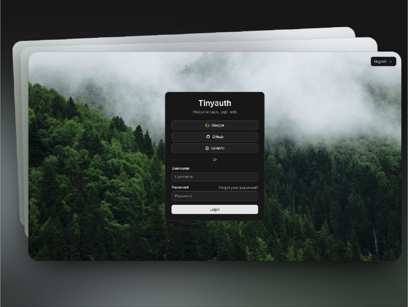 🔖 Tinyauth | 一键给 Docker 应用加登录验证　平时在Docker里搭应用时，如果要给 Web 应用加上登录验证，配置往往很麻烦