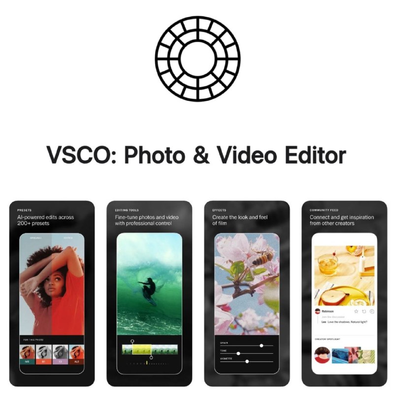 Vsco：照片视频编辑器 | v409.0.0 高级Mod修改版   VSCO Mod APK 是一款照片和视频编辑应用程序，允许用户创建、发现和与他人共享内容🔘Mod功能预览：   • 解锁➠会员功能   • 解锁➠完整包和所有滤镜   • 解锁➠VSCO X 功能   • 删除➠广告   • 移除➠禁止国家/地区的限制🏬iOS苹果端  |  📱Android端平台：#Android #iOS标签:  #Vsco #照片编辑 #视频编辑📱 官方汉化包: 简中 | 繁体 | English