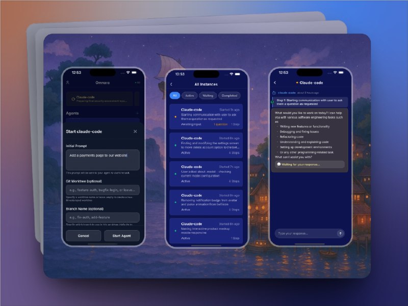 🔖 Omnara | 实时监控与远程控制 AI 编程助手的开源工具　Omnara 专为开发者解决长时间任务“卡死浪费”的痛点，能 实时监控 Claude Code、Cursor、GitHub Copilot 等 AI 编程工具的执行步骤，并在关键节点通过 移动端推送通知 提醒你，让开发进展尽在掌握　它还支持 从手机远程启动与控制任务，提供统一界面集中管理多个 AI Agent，并通过 双向交互问答 为 AI 提供指导和反馈