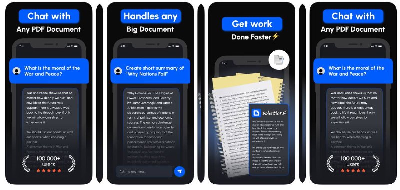 🔖 限免内购应用 | ChatPDF：聊天+总结PDF、网页、EPUB的AI助手一款多功能 AI 工具，能与 PDF、DOC、EPUB、TXT 等文件对话，支持快速摘要、提问、生成论文，同时还能总结网页和 YouTube 内容