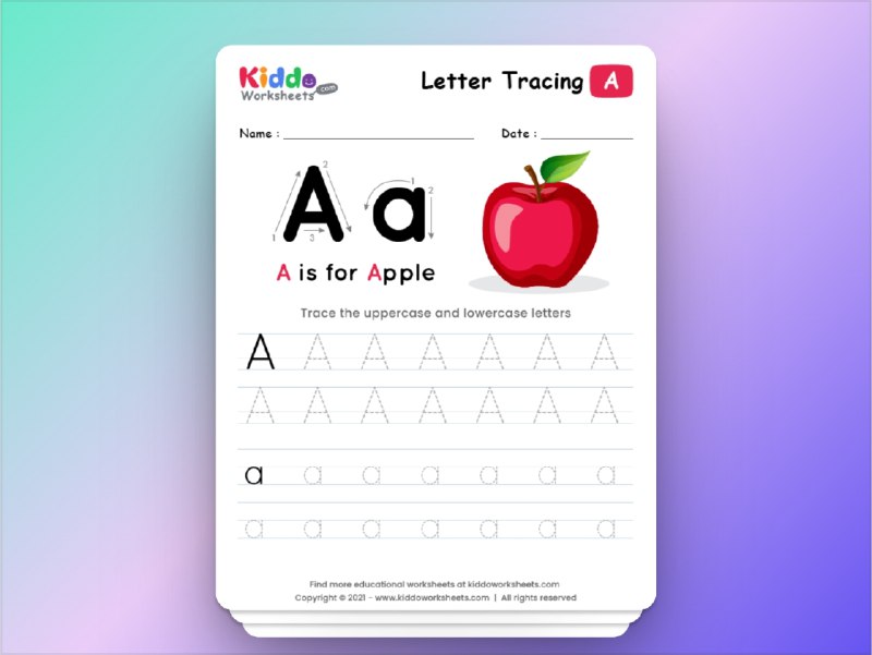 🔖 KiddoWorksheets & PaperMe | 儿童练习纸 + 自定义打印纸神器　从启蒙练习到进阶学习，KiddoWorksheets 提供大量学前至小学免费打印练习纸，涵盖字母、拼写、数学、涂色等主题，适合家长和教师日常教学