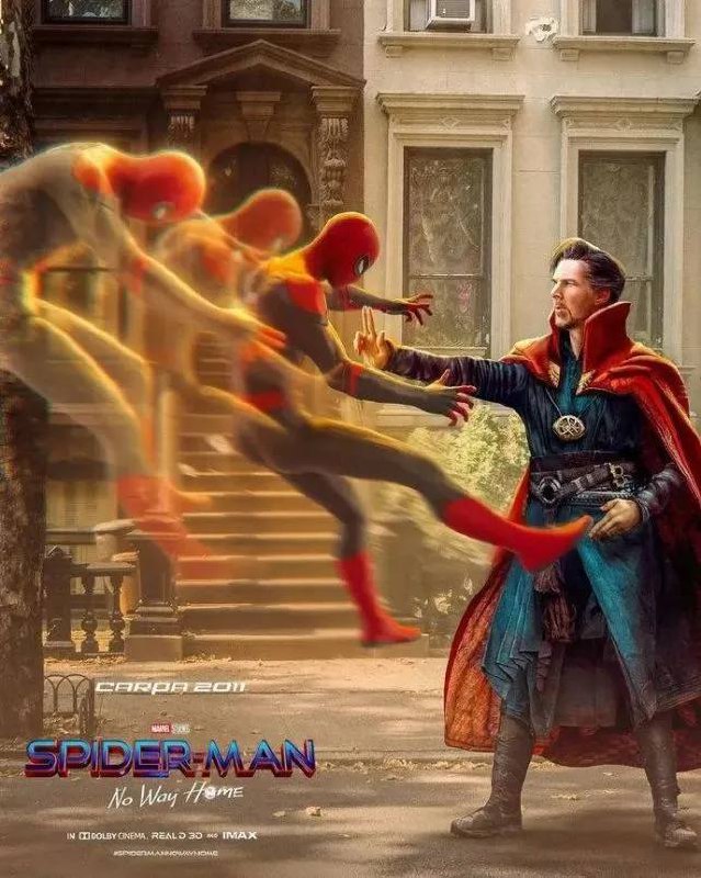 #电影资讯《 #蜘蛛侠3：英雄无归》首支预告公布 奇异博士登场#索尼影业 发布《蜘蛛侠：英雄无归》》发布全球首支预告，“ #荷兰弟”汤姆·赫兰德饰演的 #蜘蛛侠 回归，#奇异博士（本尼迪克特·康伯巴奇 饰）现身，两位昔日并肩作战的超级英雄再度搭档