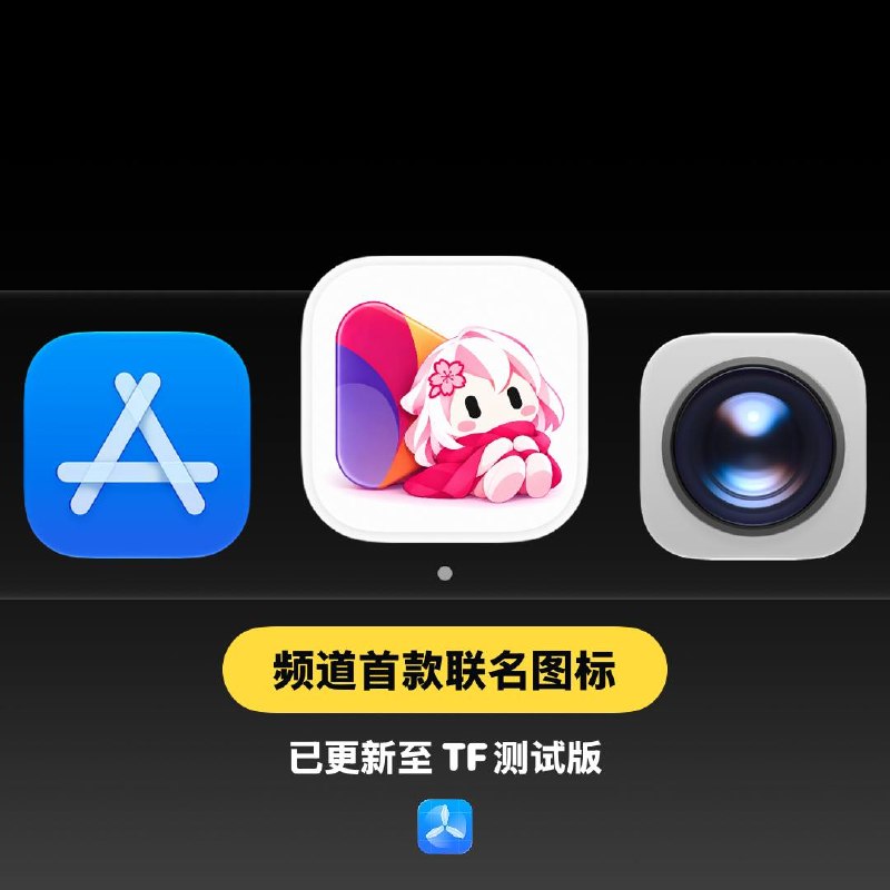 😎 频道首款联名图标 已上线聪明的你这是哪款App呢咱秀儿也是出息了 😄如果你喜欢的话那么请换上这个新 Logo吧✈️频道 |👤群聊 |🅰中文包 |🧭搜索