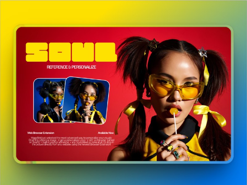 🔖 Higgsfield Reference | 一键换脸试穿潮流穿搭的浏览器神器　这款 Chrome 插件能直接替换图片中人物的脸部，服装和背景保持不变，支持Instagram、Pinterest 等平台一键获取图片，还能生成动态视频，就像你亲自上身试穿一样，适合爱潮流又不想出门试衣的懒人　别再盯着模特流口水了，让模特换成你自己才叫沉浸式剁手体验🌐 扩展程序 标签：#Higgsfield #换脸 #AI换脸 #穿搭 #插件 #扩展程序📮 频道 | 🪧 群聊 | ✨ 中文包