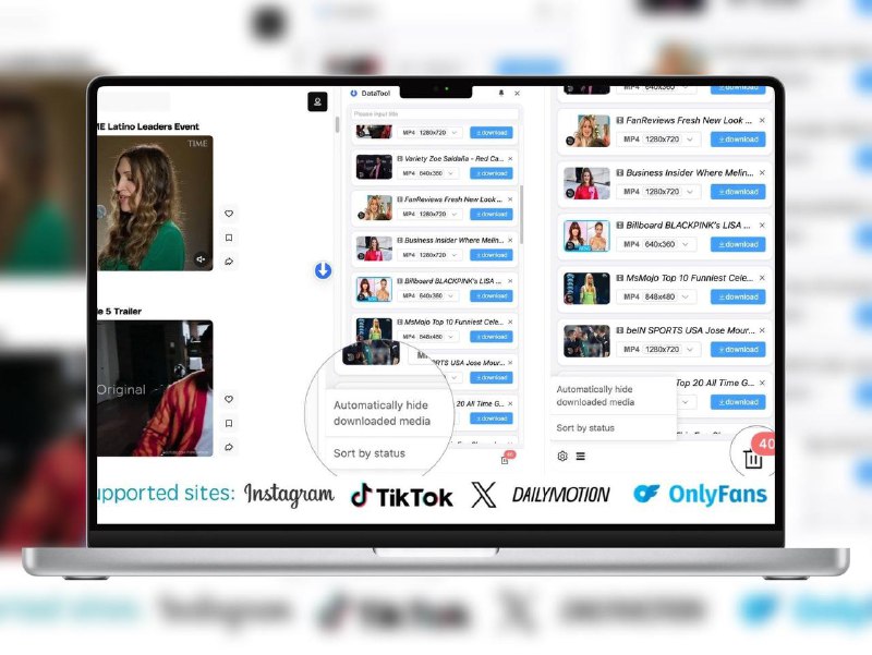 🔖 Datatool | 多平台无水印下载神器，一键搞定视频图文音频　还在手动扒视频？太原始了！DataTool 支持 TikTok、抖音、小红书、INS、FB 等平台，一键下载无水印视频、图片、音频，还能批量搞、极速下、原画质，全自动分类不乱套，连素材数据（标题、作者、互动量）都能扒，高清图文笔记、4K视频、音频资源全都一键保存，爆款选题直接抄作业，装好插件，点一下就能下，真的快到离谱