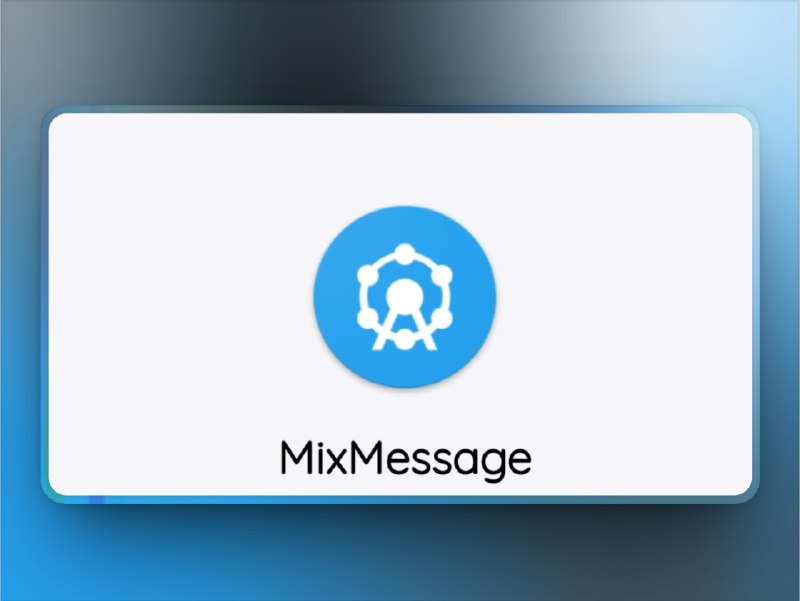 🔖 MixMessage | 安卓全平台加密聊天插件，无需换软件也能隐身发言　MixMessage 基于无障碍服务实现，在安卓任意聊天软件中使用都可实现端到端加密传输，支持文字、图片、视频、任意大文件的安全发送，采用 AES-256 加密 + 公钥秘钥分发机制，保障即使内容被截取也无法破解，不依赖特定平台，无缝叠加在 QQ、微信等上层使用　当代聊天加密标配，MixMessage 才是真·在任何软件里加一层盔甲☁️ 使用帮助 | 🐙 MixMessage📃 Releases 下载标签：#MixMessage #聊天加密 #安卓 #AES256 #端到端加密 #隐私 #微信 #QQ📮 频道 | 🪧 群聊 | ✨ 中文包