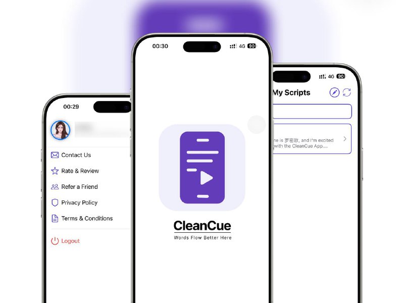 限免付费应用 | CleanCue: Video Teleprompter 提词器CleanCue，专为视频创作者打造，支持浮动脚本、边读边录制、自定义设置，界面简洁高效，适配多平台录制需求☁️限免有时效性请注意时间☁️在购买界面中没有显示金额，说明就是免费的🎮设备需装有 iOS 16.0或更高版本🏬 CleanCue提词器         [🎮终身购买¥0.00 元]平台：#iOS标签：#CleanCue #提词器 #视频创作 #边读边录 #限免📢 频道 | 群聊 | 汉化包