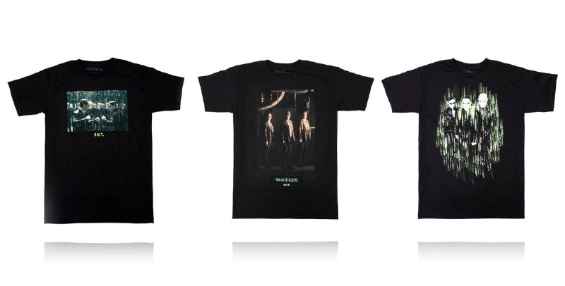 为纪念《黑客帝国》的上映，BAIT 将与华纳兄弟合作推出《黑客帝国》联名胶囊系列     该胶囊系列使用了《黑客帝国》、《黑客帝国重装上阵》和《黑客帝国革命》前三部的艺术作品，开发了三款由美国制造的棉质 T 恤，分别是人形软件特工布朗、史密斯、琼斯外观的「MATRIX AGENTS TEE」，基努·里维斯等主要人物排列的「MATRIX HEROES TEE」和定格战斗场景的「MATRIX NEO VS SMITH TEE」