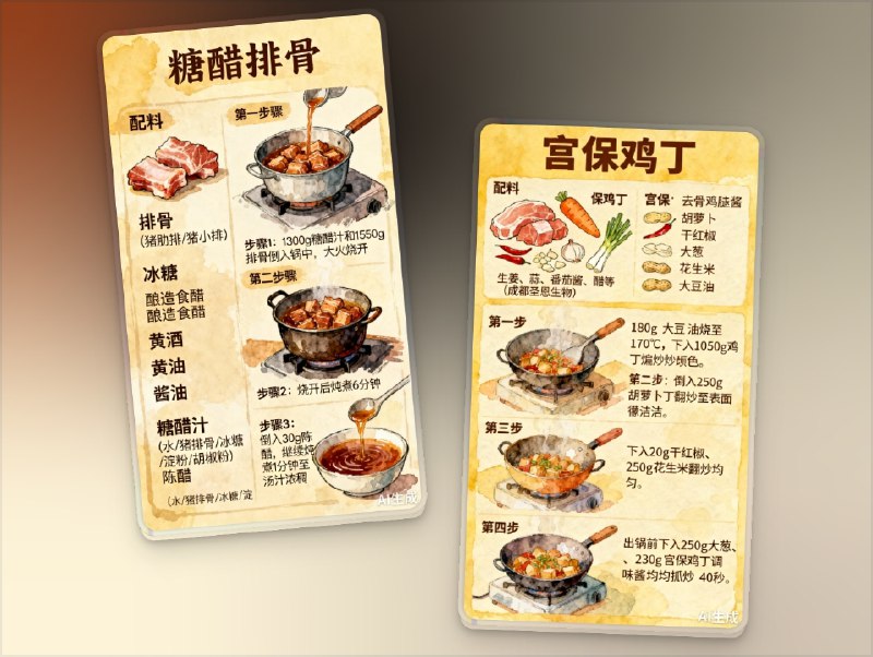 📣 CookLikeHOC | 老乡鸡同款家常菜谱，新增AI步骤图🖼 标签：#CookLikeHOC #家常菜谱 #做饭 #做菜 #老乡鸡 #食谱 #菜谱📊简介：作者发布公告，项目新增了AI 步骤图版本，虽然不是实图，但在AI的帮助下，能更清楚的知道做饭步骤 和需要用到的食材，不在局限于文字版本，且项目上线了网页端，分类清晰有炒菜、炖菜、烤类、凉拌、卤菜、早餐等分类，更方便大家伙挑选使用🧭 官网 · 🪟 Github♥ @xiuerSearch 搜索历史资源👥 频道 | 👤 群聊 | 👁‍🗨 中文包