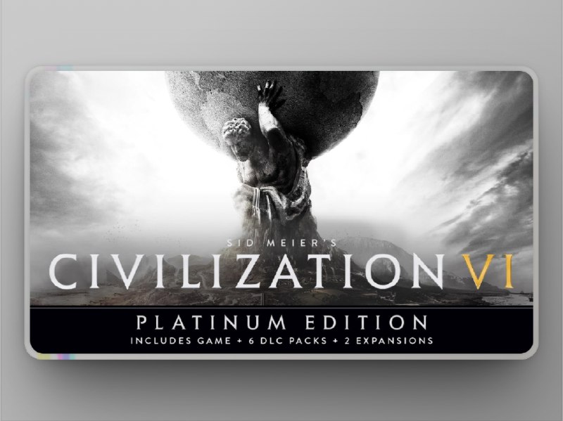 🕹️ Epic喜加一 | 本周限免送出的游戏 《席德·梅尔的文明VI 白金版》-- DLC解锁！　从石器时代一路干到信息时代，当地球球长！” 你将扮演一个文明的领袖（比如秦始皇、埃及艳后、罗斯福…），从零开始建城、搞科技、玩外交、打仗，目标是让你的文明称霸世界📬 文明6 领取地址⏱️ 领取时间截止至 2025/07/24 23:00Epic 曾在 2020 年 赠送过标准版的《文明VI》，已领取过的用户需在领取时选择『继续购买』文明VI - 维京人情景包文明VI - 波兰文明和情景包文明VI - 澳大利亚文明和情景包文明VI - 波斯与马其顿文明和情景包文明VI - 努比亚文明和情景包文明VI - 高棉与印尼文明和情景包《文明VI迭起兴衰》资料片《文明VI风云变幻》资料片标签：#Epic喜加一 #免费游戏 #Epic #游戏 #席德·梅尔的文明 #文明6 #文明6白金版 #限免📮 频道 | 🪧 群聊 | ✨ 中文包