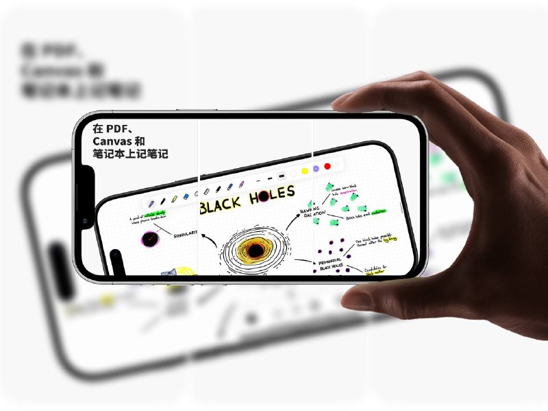 限免App Store应用 | 笔记，笔记本，记事本 - Notedrafts  思维导图，手写板，备忘录，PDF一款强大的笔记应用，支持在不同类型的文档上书写、绘图和整理想法