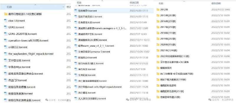 🕹 今日分享|2.84GB大小包含『4330个破解的游戏种子』📶 『资源获取』➖➖➖➖➖➖➖➖➖👍关键词搜索标签：#游戏 #种子 #破解🦊关注频道    👍 点赞川普  💬投稿