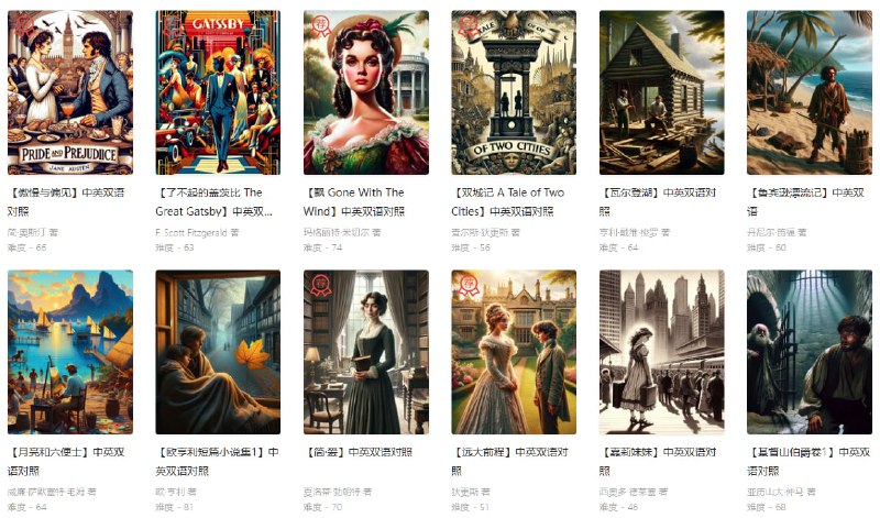 ➡️  唐库学习 ▎辅助阅读外语书籍逐步提高您的外语能力📱 【资源标签】：#唐库学习 #知识 #阅读 #图书💻 【资源简介】：世界名著在线阅读，英汉对照，唐库分级阅读，长难句分析，双语逐句朗读，适合影子跟读法学习；初级推荐《伊索寓言》，进阶推荐《傲慢与偏见》🔗 网址点击直达🦊 频道    📖讨论组  ☁️ 投稿Bot