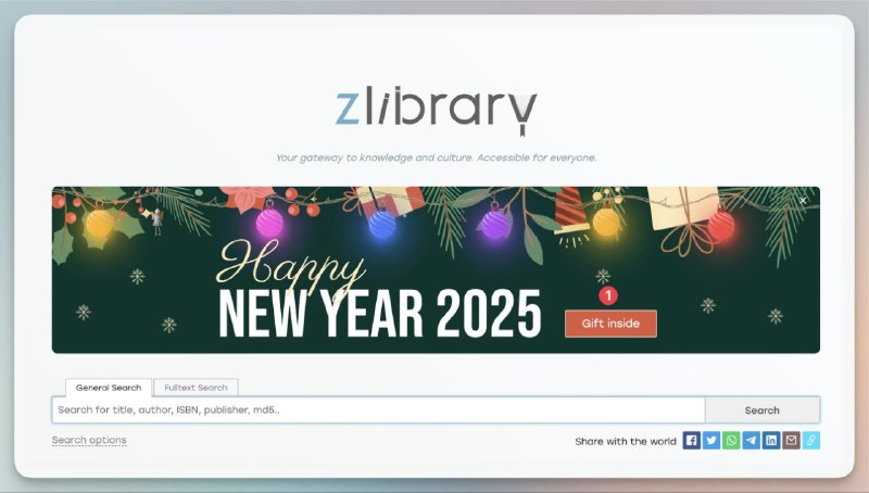 【 免费领】最大的电子书网站zlibrary一个月高级会员🗯 讯文详情：    🔤打开zlib网站首页    🔤点击首屏banner上的 “Gift inside”    🔤拉到页面下方找到小船Logo （Unwrap it文字上面的小船）点击获取兑换码    🔤点击击页面右上角donate，选promo code，输入兑换码即可➡️ z-library.sk➡️ zh.1lib.sk⚙️平台：#zlibrary©标签：#电子书 #图书 #知识白嫖上了记得评论区打 已白嫖❗️❗️❗️❗️❗️❗️❗️❗️❗️❗️❗️❗️