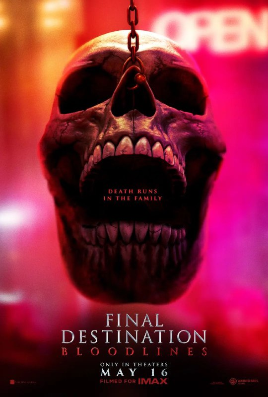 📺经典恐怖片系列的新篇章《 死神来了6：血脉 》发布首款预告及海报 | 2025年5月16日北美上映#影讯动态：大学生史蒂芬妮（凯特琳·桑塔·胡安娜 Kaitlyn Santa Juana 饰）饱受反复出现的暴力恶梦所困扰，于是决定回到家乡，寻找唯一可能打破这个循环的人，并拯救家人免于无法避免的可怕厄运  • 影片女主由剧集《逐星女》女主布瑞克·巴辛格饰演